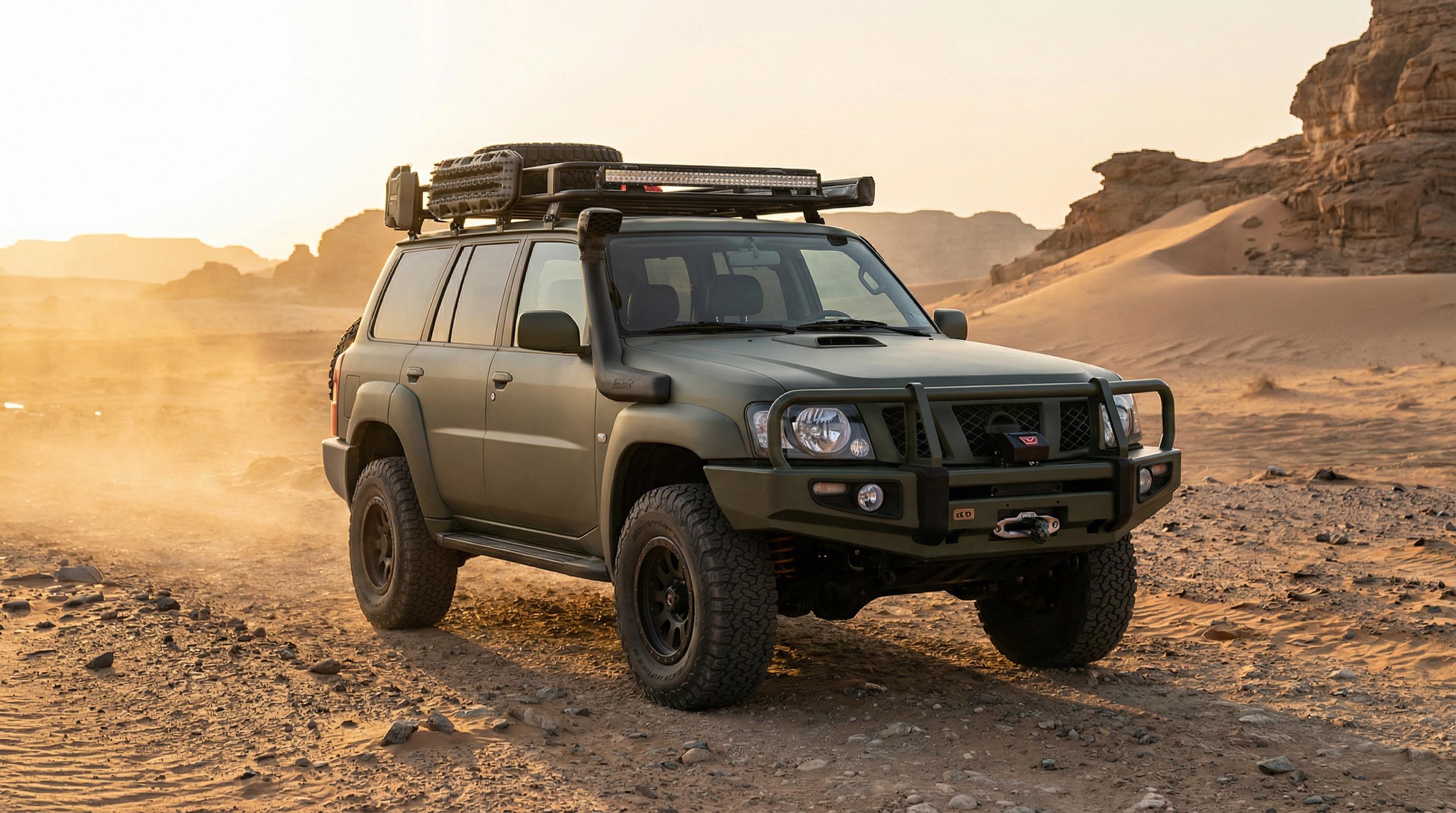 麻豆传媒越野车沙漠穿越改装视频